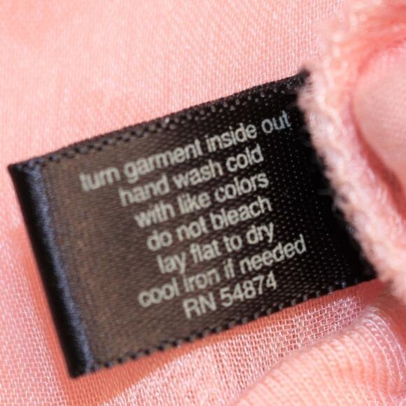 The Limited Peach Bow Chiffon Layered Tank Top Small - Picture 6 of 6